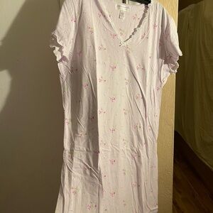 Midnight by Carole Hochman Floral Nightgown - Pink and White (NWOT)